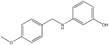 3-{[(4-methoxyphenyl)methyl]amino}phenol|