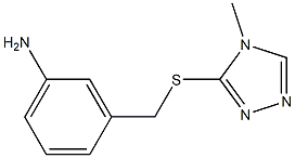 3-{[(4-methyl-4H-1,2,4-triazol-3-yl)sulfanyl]methyl}aniline