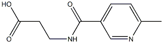 3-{[(6-methylpyridin-3-yl)carbonyl]amino}propanoic acid Struktur