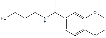 3-{[1-(2,3-dihydro-1,4-benzodioxin-6-yl)ethyl]amino}propan-1-ol Structure