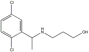 3-{[1-(2,5-dichlorophenyl)ethyl]amino}propan-1-ol Structure