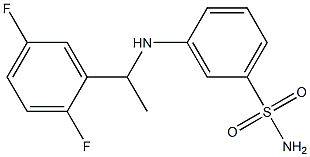 3-{[1-(2,5-difluorophenyl)ethyl]amino}benzene-1-sulfonamide