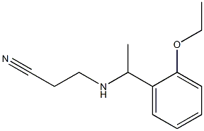 3-{[1-(2-ethoxyphenyl)ethyl]amino}propanenitrile|