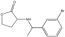 3-{[1-(3-bromophenyl)ethyl]amino}oxolan-2-one Structure