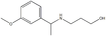 3-{[1-(3-methoxyphenyl)ethyl]amino}propan-1-ol 结构式