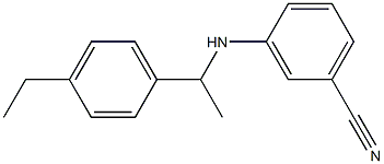 3-{[1-(4-ethylphenyl)ethyl]amino}benzonitrile Struktur