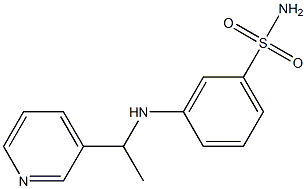 3-{[1-(pyridin-3-yl)ethyl]amino}benzene-1-sulfonamide 结构式