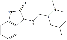 3-{[2-(dimethylamino)-4-methylpentyl]amino}-2,3-dihydro-1H-indol-2-one Structure