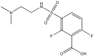 3-{[2-(dimethylamino)ethyl]sulfamoyl}-2,6-difluorobenzoic acid Structure