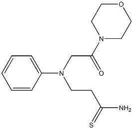  3-{[2-(morpholin-4-yl)-2-oxoethyl](phenyl)amino}propanethioamide
