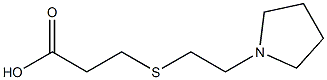 3-{[2-(pyrrolidin-1-yl)ethyl]sulfanyl}propanoic acid,,结构式