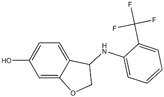 3-{[2-(trifluoromethyl)phenyl]amino}-2,3-dihydro-1-benzofuran-6-ol