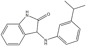 3-{[3-(propan-2-yl)phenyl]amino}-2,3-dihydro-1H-indol-2-one Structure