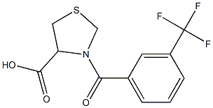 3-{[3-(trifluoromethyl)phenyl]carbonyl}-1,3-thiazolidine-4-carboxylic acid|