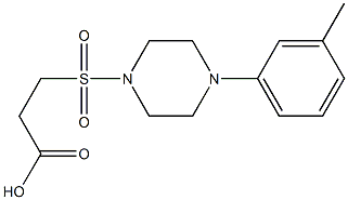 3-{[4-(3-methylphenyl)piperazine-1-]sulfonyl}propanoic acid