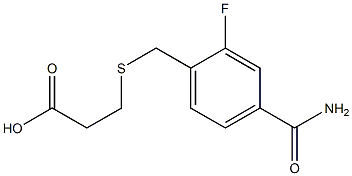 3-{[4-(aminocarbonyl)-2-fluorobenzyl]thio}propanoic acid