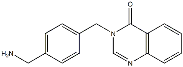 3-{[4-(aminomethyl)phenyl]methyl}-3,4-dihydroquinazolin-4-one,,结构式