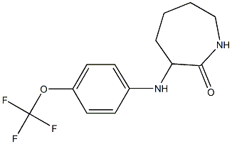 3-{[4-(trifluoromethoxy)phenyl]amino}azepan-2-one Structure