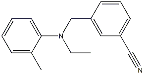 3-{[ethyl(2-methylphenyl)amino]methyl}benzonitrile Structure