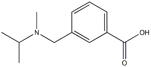 3-{[methyl(propan-2-yl)amino]methyl}benzoic acid,,结构式