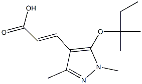 3-{1,3-dimethyl-5-[(2-methylbutan-2-yl)oxy]-1H-pyrazol-4-yl}prop-2-enoic acid|