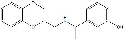  3-{1-[(2,3-dihydro-1,4-benzodioxin-2-ylmethyl)amino]ethyl}phenol