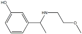 3-{1-[(2-methoxyethyl)amino]ethyl}phenol Structure