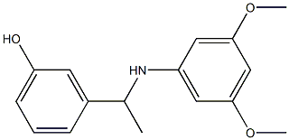 3-{1-[(3,5-dimethoxyphenyl)amino]ethyl}phenol|