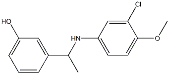 3-{1-[(3-chloro-4-methoxyphenyl)amino]ethyl}phenol