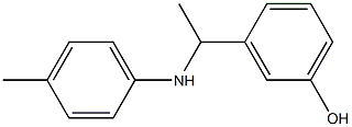 3-{1-[(4-methylphenyl)amino]ethyl}phenol Structure