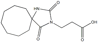 3-{2,4-dioxo-1,3-diazaspiro[4.7]dodecan-3-yl}propanoic acid Structure