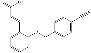 3-{2-[(4-cyanophenyl)methoxy]phenyl}prop-2-enoic acid