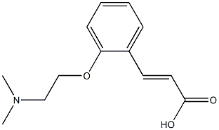 3-{2-[2-(dimethylamino)ethoxy]phenyl}prop-2-enoic acid 结构式