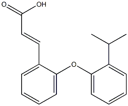 3-{2-[2-(propan-2-yl)phenoxy]phenyl}prop-2-enoic acid 结构式