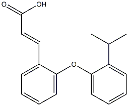 3-{2-[2-(propan-2-yl)phenoxy]phenyl}prop-2-enoic acid,,结构式