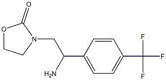3-{2-amino-2-[4-(trifluoromethyl)phenyl]ethyl}-1,3-oxazolidin-2-one 结构式