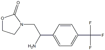 3-{2-amino-2-[4-(trifluoromethyl)phenyl]ethyl}-1,3-oxazolidin-2-one,,结构式