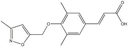 3-{3,5-dimethyl-4-[(3-methyl-1,2-oxazol-5-yl)methoxy]phenyl}prop-2-enoic acid