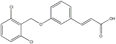 3-{3-[(2,6-dichlorophenyl)methoxy]phenyl}prop-2-enoic acid,,结构式