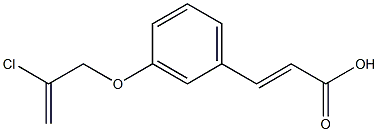 3-{3-[(2-chloroprop-2-en-1-yl)oxy]phenyl}prop-2-enoic acid Struktur