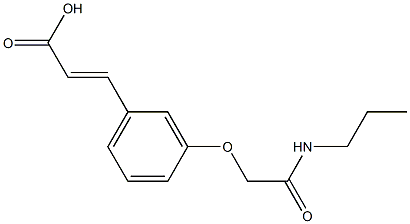 3-{3-[(propylcarbamoyl)methoxy]phenyl}prop-2-enoic acid 结构式