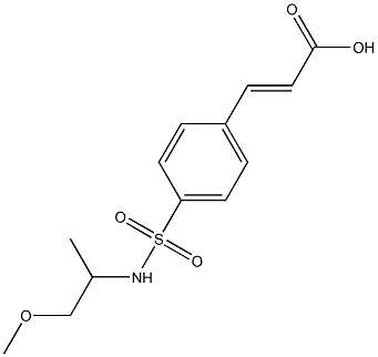 3-{4-[(1-methoxypropan-2-yl)sulfamoyl]phenyl}prop-2-enoic acid Structure