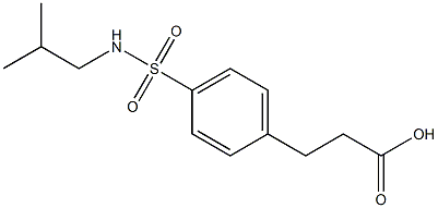 3-{4-[(2-methylpropyl)sulfamoyl]phenyl}propanoic acid 结构式