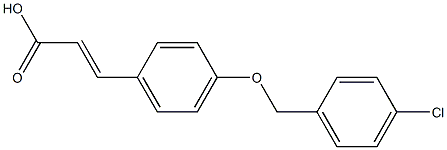 3-{4-[(4-chlorophenyl)methoxy]phenyl}prop-2-enoic acid 化学構造式