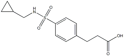 3-{4-[(cyclopropylmethyl)sulfamoyl]phenyl}propanoic acid