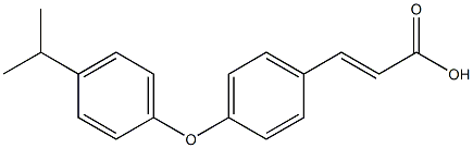 3-{4-[4-(propan-2-yl)phenoxy]phenyl}prop-2-enoic acid 结构式