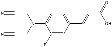 3-{4-[bis(cyanomethyl)amino]-3-fluorophenyl}prop-2-enoic acid