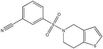 3-{4H,5H,6H,7H-thieno[3,2-c]pyridine-5-sulfonyl}benzonitrile Structure