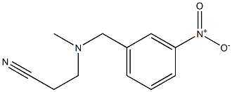 3-{methyl[(3-nitrophenyl)methyl]amino}propanenitrile,,结构式
