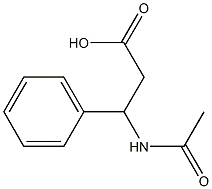 3-acetamido-3-phenylpropanoic acid Structure